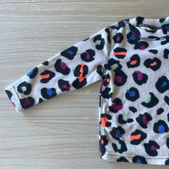 Burton 18 month leopard print fleece long sleeve shirt - Picture 5 of 8